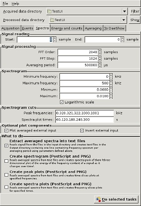 Software - spectrogram generation